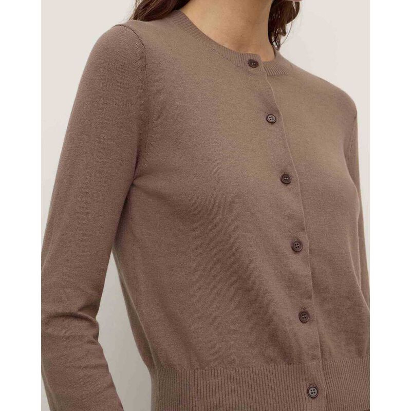 Assembly Label Orina Cotton Cashmere Cardigan Dark Sand image number 2